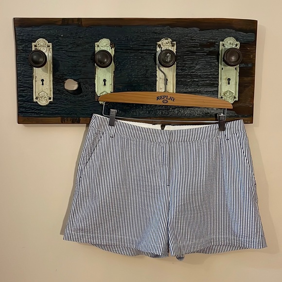 Armani Exchange Striped Cotton Shorts Size 10 - Picture 5 of 15